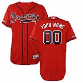 Atlanta Braves Red Customized 150th Patch Flexbase Jersey,baseball caps,new era cap wholesale,wholesale hats